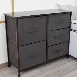 COMMOD novel 3F-5D-BROWN-85х30x70 комод-микс