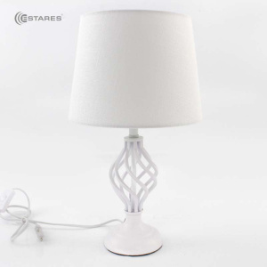 Настольная лампа DUBLIN 1xE27 R-115x240x410-WHITE/WHITE-220-IP20