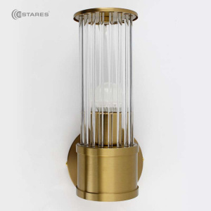 Cветильник, бра CLASSIC 1xE27 R-280x125x120-BRONZE/CLEAR-220-IP20