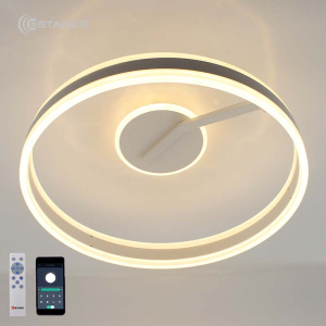 Управляемая светодиодная люстра STELLA C 90W 2R-APP-500*185-WHITE/WHITE-220-IP20