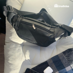 Сумка мужская из натуральной кожи UB-009-345x145х85-darkgray/black-молния/молния