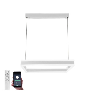 Управляемая светодиодная люстра STELLA 100WS-APP-500x500x1200-WHITE/WHITE-220-IP20