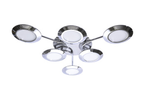 Люстра светодиодная FUNDO VI 36W 3000K chrome-opal