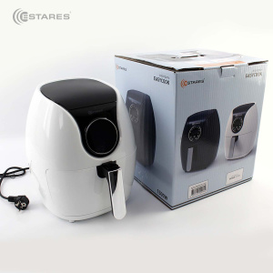 Аэрогриль EASYCOOK 1500W-DC-220V-5L-280x366x343-white/chrome