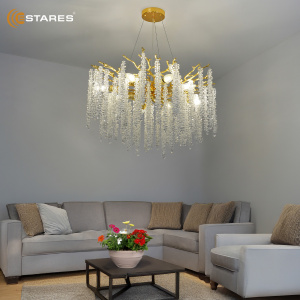 Люстра ROXANA 65 E14х8 R-600x1200-GOLD/CRYSTAL-220-IP20