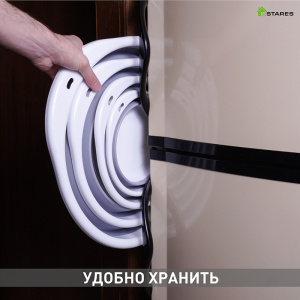 Таз складной силиконовый (комплект 4 шт.) ES-BS-round-11L/6L/3L/1.5L-white/gray