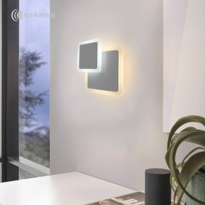 Светодиодный светильник, бра  Geometria square 12W 2S-184х53-WHITE/WHITE-220-IP20_2021