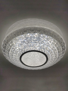 Управляемый светодиодный светильник MIRRA CRYSTAL RGB 40W R-405-CLEAR/CHROME-220-IP20