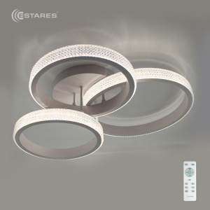  Управляемый светодиодный светильник RINGS akrilika 80W R-640-WHITE/CLEAR-220-IP20