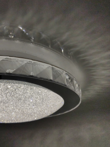 Накладной светодиодный светильник SIYANIE 25W R-350-CW-CRYSTAL-IP20/2019