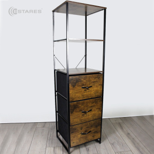 COMMOD WOOD-II 5F-3D-BROWN-44X40X155.2 комод пенал