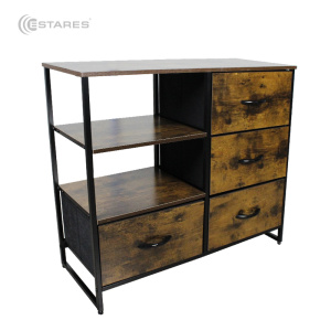 COMMOD WOOD-II 2F-4D-BROWN-84X29.8X71.5 комод микс