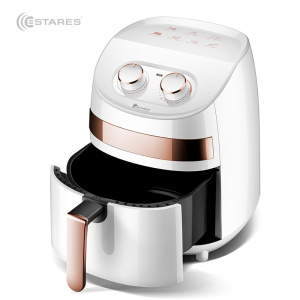 АЭРОГРИЛЬ EASYCOOK 1000W-220V-3.5L-280x280x335-WHITE/GOLD