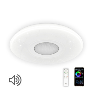 Люстра музыкальная с Bluetooth и пультом Citilux Light & Music CL703M50A Хром+Оркестр