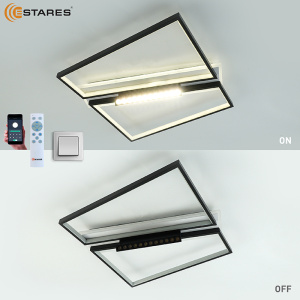 Управляемая светодиодная люстра DAWN 90W 12DL SL-APP-510x450x120-BLACK/WHITE-220-IP20