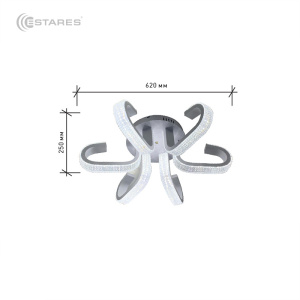  Управляемый светодиодный светильник MEDUSA akrilika 108W R-600-WHITE/CLEAR-220-IP20