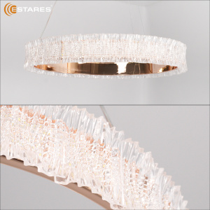  Управляемая светодиодная люстра VENERA 65W R-RC-485x1500-GOLD/CLEAR-220-IP20