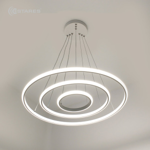 Управляемая светодиодная люстра LATTE 70W 3R-APP-600x1100-WHITE/WHITE-220-IP20