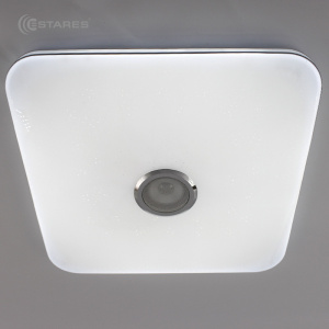 Управляемая светодиодная музыкальная люстра MUSIC RGB 80W S-APP-430-WHITE/CHROME-220-IP20