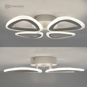 Управляемая светодиодная люстра ROOM 60W 4TR-APP-435x435x70-WHITE/WHITE-220-IP20