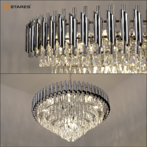  Люстра SANDRA 12хЕ14-750х1000-CHROME/CRYSTAL-220-IP20