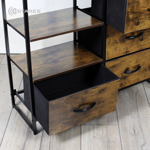 COMMOD WOOD-II 2F-4D-BROWN-84X29.8X71.5 комод микс