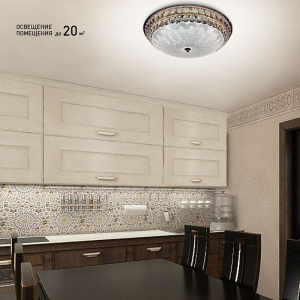 Управляемый светодиодный светильник on/off SAHARA GOLD 72W R-510-WHITE-220-IP20