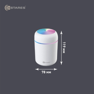 Портативный увлажнитель воздуха с RGB  CAPSULA H2O 2W-RGB-78x119-WHTE-DC0.5W/1A