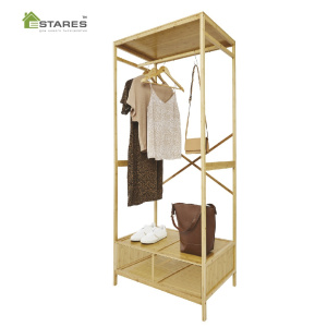COMMOD bamboo 4F-2D-BEIGE-80x52x190 комод-вешалка (без ящиков)