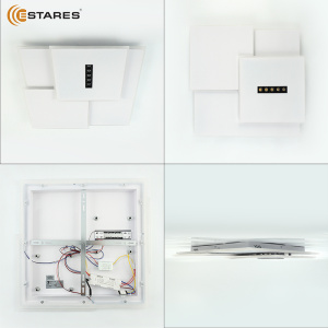 Управляемый светодиодный светильник STERREN 105W 3S 5DL-RC-520x535x55-WHITE/BLACK/WHITE-220-IP20