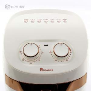 АЭРОГРИЛЬ EASYCOOK 1000W-220V-3.5L-280x280x335-WHITE/GOLD