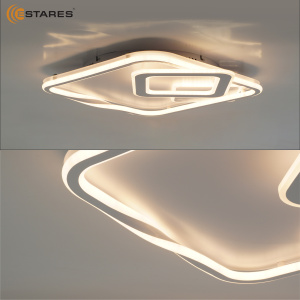 Управляемая светодиодная люстра GERMANICA 100W SS-RC-550x537x80-WHITE/WHITE-220-IP20