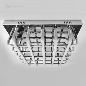  Светодиодная люстра неуправляемая GRILLE 90W S-500-NW-CHROME/OPAL-220-IP20/4000K