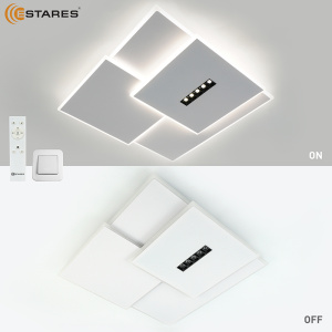 Управляемый светодиодный светильник STERREN 105W 3S 5DL-RC-520x535x55-WHITE/BLACK/WHITE-220-IP20