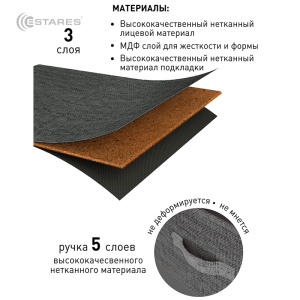 COMMOD novel 3F-5D-GRAY-85х30x70 комод-микс