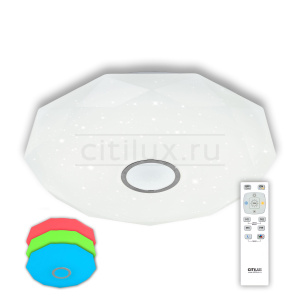 Люстра потолочная светодиодная с пультом Citilux Диамант CL713100RGB