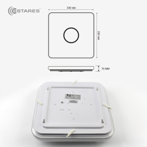 Управляемая светодиодная музыкальная люстра a-play RGB 40W S-APP-330-WHITE/WHITE-220-IP20