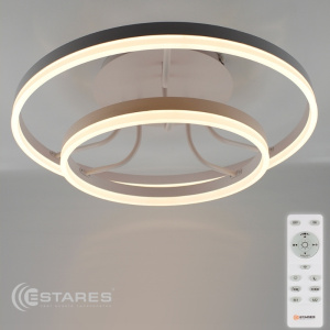 Управляемый светодиодный светильник накладной GRAVITACIA ACRYLIC DL 65W 2R-600-WHITE/WHITE-220-IP40
