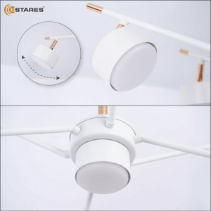 Люстра ATENA 7хGX53 R-750x350-WHITE/GOLD-220-IP20